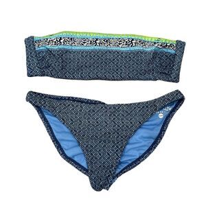 Salt Life Blue Bandeau Bikini Set